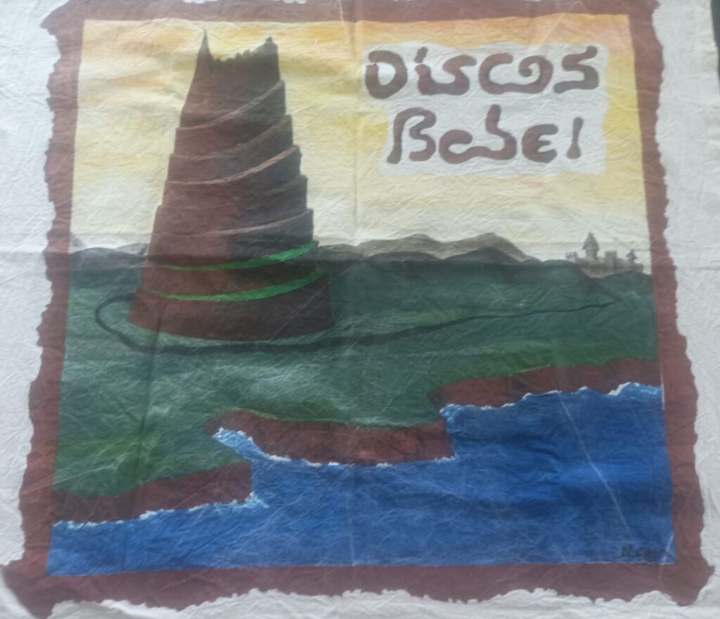 imagen pintada a mano de Discos Babel